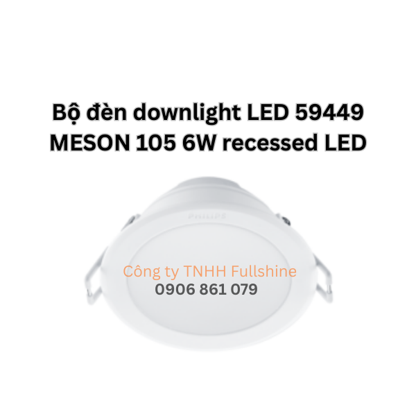 Bộ đèn downlight LED 59449 MESON 105 6W recessed LED