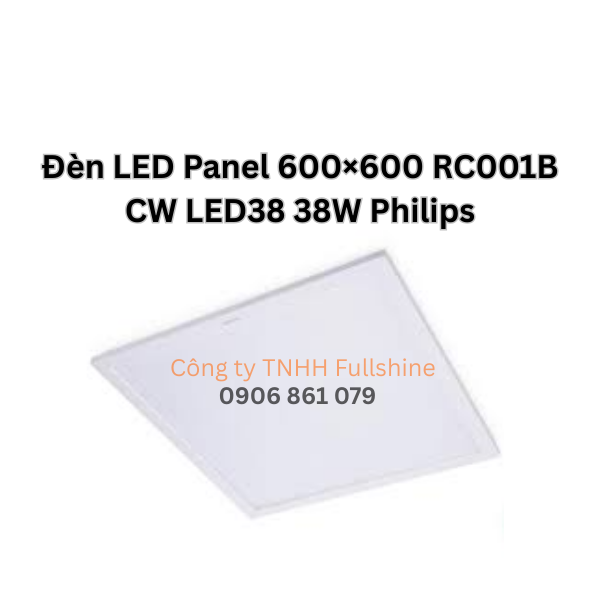 Đèn LED Panel 600×600 RC001B CW LED38 38W Philips
