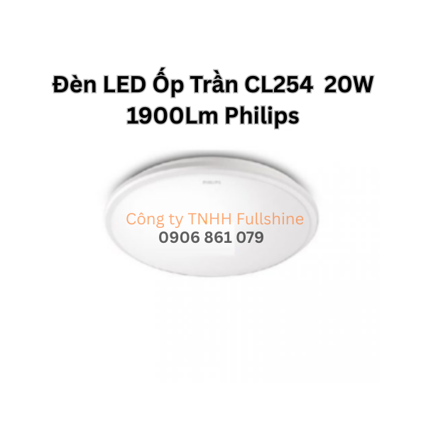 Đèn LED Ốp Trần CL254 20W 1900Lm Philips
