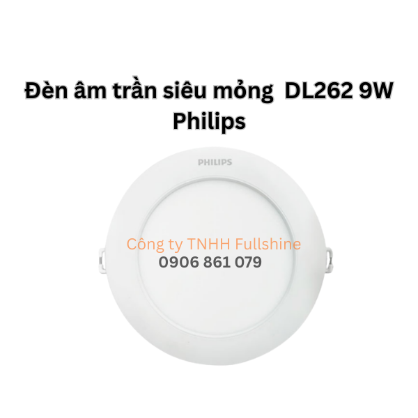Đèn âm trần siêu mỏng DL262 12W Philips