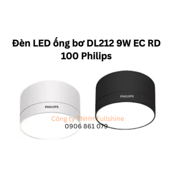 Đèn LED ống bơ DL212 9W EC RD 100 Philips