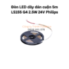 Đèn LED dây dán cuộn 5m LS155 G4 2.5W 24V Philips