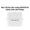 Đèn LED âm trần vuông DN027B G3 LED12 12W L150 Philips