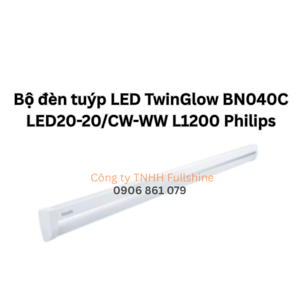 Bộ đèn tuýp LED TwinGlow BN040C LED20-20/CW-WW L1200 Philips