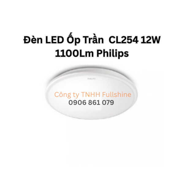 Đèn LED Ốp Trần CL254 12W 1100Lm Philips