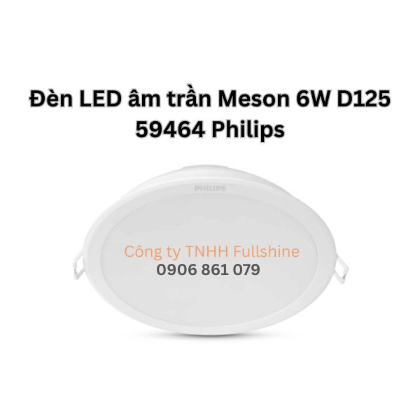 Đèn LED âm trần Meson 6W D125 59464 Philips