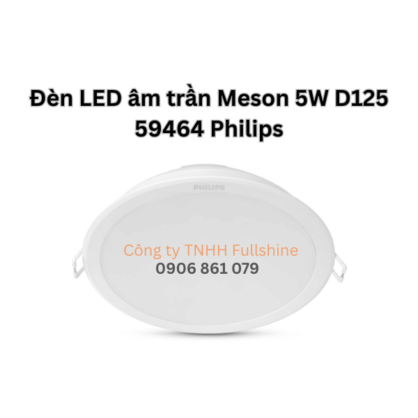 Đèn LED âm trần Meson 5W D125 59464 Philips
