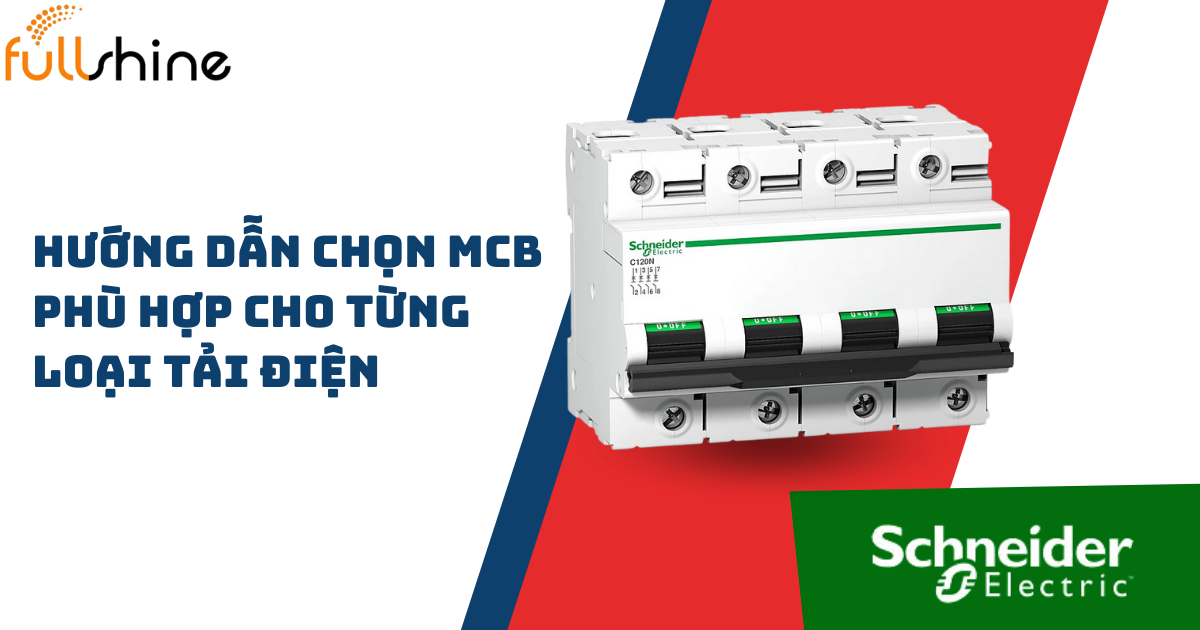 HƯỚNG DẪN CHỌN MCB PHÙ HỢP CHO TỪNG LOẠI TẢI ĐIỆN - Fullshine