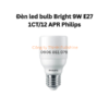 Đèn led bulb Bright 9W E27 1CT/12 APR Philips