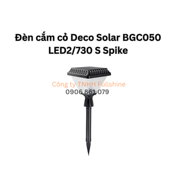 Đèn cắm cỏ Deco Solar BGC050 LED2/730 S Spike